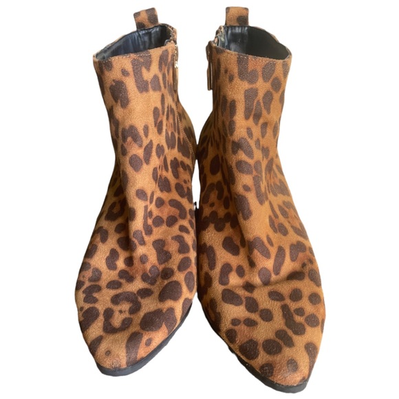 Leopard Print Ankle Booties - Picture 4 of 7